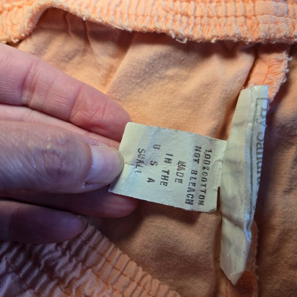 Vintage 80s Taylor II by Sandra Taylor Coral Cotton Jogger Pants Small USA Made - Picture 3 of 7